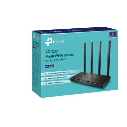 TP-Link Archer C6 AC1200 Wireless MU-MIMO Gigabit Router