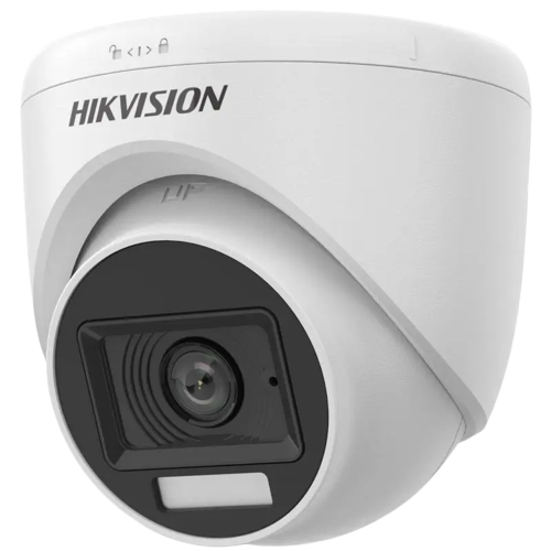 Hikvision DS-2CE76D0T-LPFS 2MP Smart Hybrid Light Audio Fixed Turret Camera