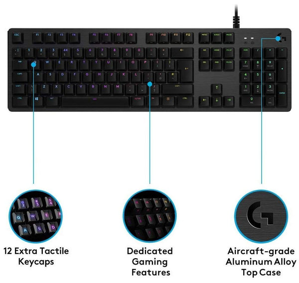 Logitechg G512 Carbon Gaming Keyboard - GX Blue Switch