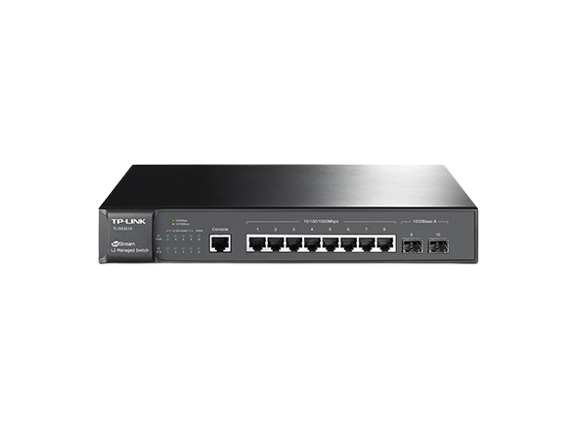 TP Link TL-SG3210 V1 JetStream 8-Port Gigabit L2 Managed Switch With 2 SFP Slots