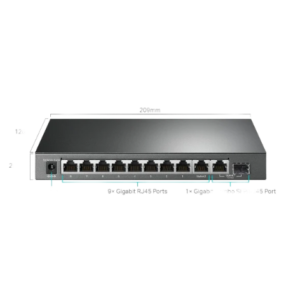 TP-Link Network Gigabit Desktop Switch TL-SG1210MPE 10-Port Gigabit Easy Smart Switch with 8-Port PoE+