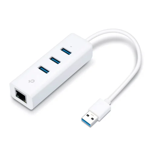 UE330 USB 3.0 3-Port Hub & Gigabit Ethernet Adapter 2 in 1 USB Adapter UE330