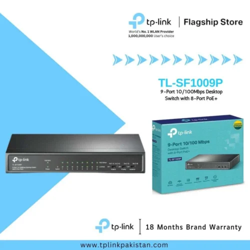 TP-Link TL-SF1009P 9-Port 10/100Mbps Desktop Switch with 8-Port PoE+ (Ver 1.0)