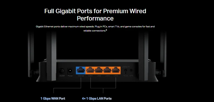 TP-Link Archer BE220 BE3600 Dual-Band Wi-Fi 7 Router