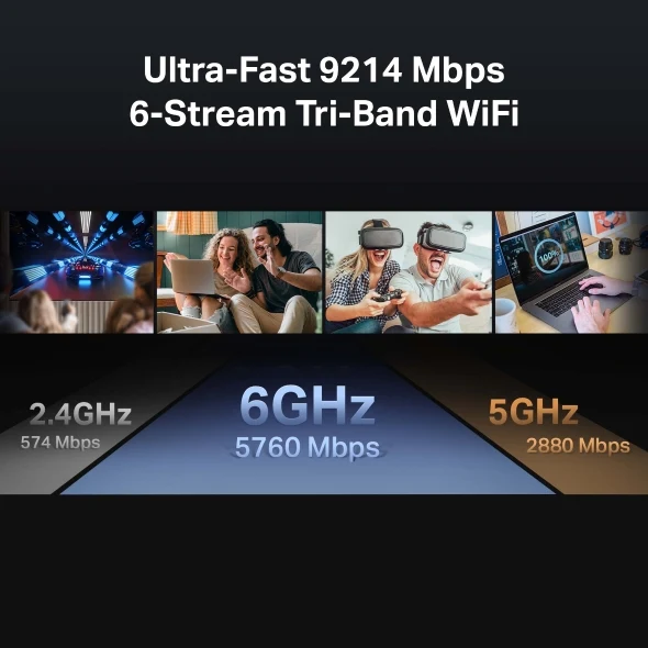 TP-Link Archer BE550 BE9300 Tri-Band Wi-Fi 7