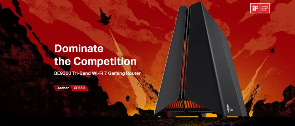 TP-Link Archer GE550 BE9300 Tri-Band Wi-Fi 7 Gaming Router at Tech Harber