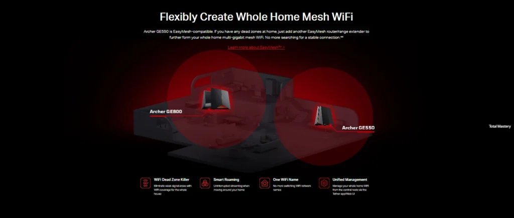 TP-Link Archer GE550 BE9300 Tri-Band Wi-Fi 7 Gaming Router at Tech Harber