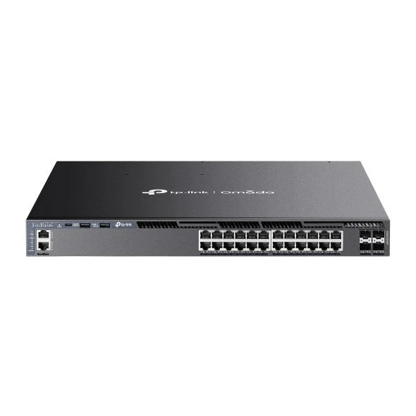 TP-Link SG6428XHP Omada 24-Port Gigabit Stackable L3 Managed PoE+ Switch with 4× 10G SFP+ Slots